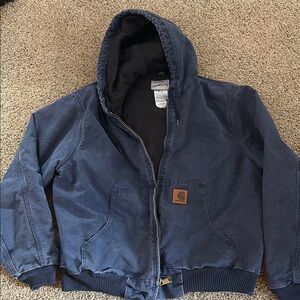 Carhartt Blue Performance Jacket with Hood